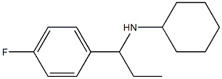 N-[1-(4-fluorophenyl)propyl]cyclohexanamine Struktur