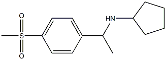 N-[1-(4-methanesulfonylphenyl)ethyl]cyclopentanamine Struktur