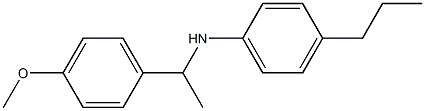 N-[1-(4-methoxyphenyl)ethyl]-4-propylaniline Struktur