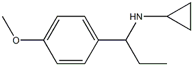 N-[1-(4-methoxyphenyl)propyl]cyclopropanamine Struktur