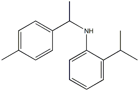 N-[1-(4-methylphenyl)ethyl]-2-(propan-2-yl)aniline Struktur