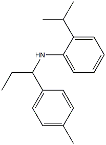 N-[1-(4-methylphenyl)propyl]-2-(propan-2-yl)aniline Struktur