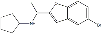 N-[1-(5-bromo-1-benzofuran-2-yl)ethyl]cyclopentanamine Struktur