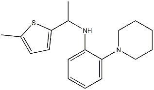 N-[1-(5-methylthiophen-2-yl)ethyl]-2-(piperidin-1-yl)aniline Struktur