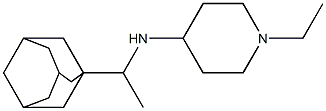 N-[1-(adamantan-1-yl)ethyl]-1-ethylpiperidin-4-amine Struktur