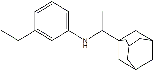 N-[1-(adamantan-1-yl)ethyl]-3-ethylaniline Struktur