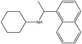 N-[1-(naphthalen-1-yl)ethyl]cyclohexanamine Struktur