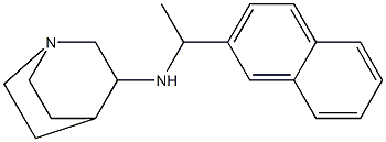 N-[1-(naphthalen-2-yl)ethyl]-1-azabicyclo[2.2.2]octan-3-amine Struktur