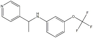 N-[1-(pyridin-4-yl)ethyl]-3-(trifluoromethoxy)aniline Struktur