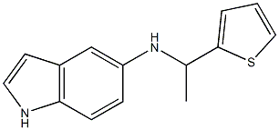 N-[1-(thiophen-2-yl)ethyl]-1H-indol-5-amine Struktur