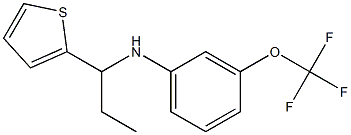 N-[1-(thiophen-2-yl)propyl]-3-(trifluoromethoxy)aniline Struktur