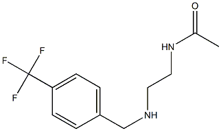 N-[2-({[4-(trifluoromethyl)phenyl]methyl}amino)ethyl]acetamide Struktur