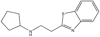 N-[2-(1,3-benzothiazol-2-yl)ethyl]cyclopentanamine Struktur