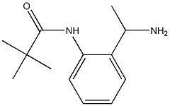 N-[2-(1-aminoethyl)phenyl]-2,2-dimethylpropanamide Struktur