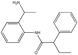 N-[2-(1-aminoethyl)phenyl]-2-phenylbutanamide Struktur