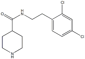 N-[2-(2,4-dichlorophenyl)ethyl]piperidine-4-carboxamide Struktur