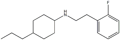 N-[2-(2-fluorophenyl)ethyl]-4-propylcyclohexan-1-amine Struktur