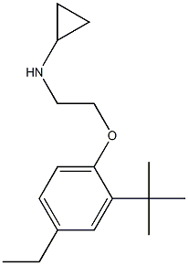 N-[2-(2-tert-butyl-4-ethylphenoxy)ethyl]cyclopropanamine Struktur