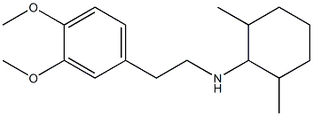 N-[2-(3,4-dimethoxyphenyl)ethyl]-2,6-dimethylcyclohexan-1-amine Struktur