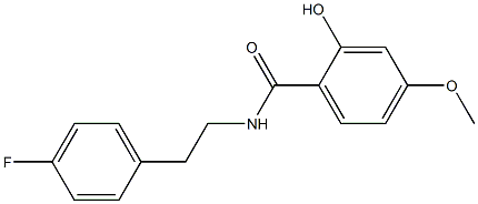 N-[2-(4-fluorophenyl)ethyl]-2-hydroxy-4-methoxybenzamide Struktur