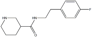 N-[2-(4-fluorophenyl)ethyl]piperidine-3-carboxamide Struktur