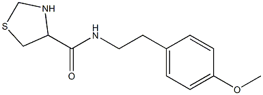 N-[2-(4-methoxyphenyl)ethyl]-1,3-thiazolidine-4-carboxamide Struktur