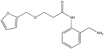 N-[2-(aminomethyl)phenyl]-3-(2-furylmethoxy)propanamide Struktur