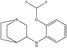 N-[2-(difluoromethoxy)phenyl]-1-azabicyclo[2.2.2]octan-3-amine Struktur