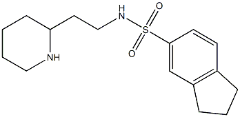 N-[2-(piperidin-2-yl)ethyl]-2,3-dihydro-1H-indene-5-sulfonamide Struktur