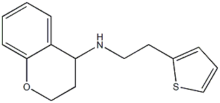 N-[2-(thiophen-2-yl)ethyl]-3,4-dihydro-2H-1-benzopyran-4-amine Struktur