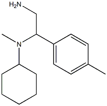 N-[2-amino-1-(4-methylphenyl)ethyl]-N-cyclohexyl-N-methylamine Struktur