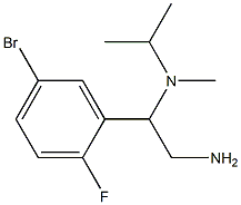 N-[2-amino-1-(5-bromo-2-fluorophenyl)ethyl]-N-isopropyl-N-methylamine Struktur