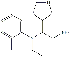 N-[2-amino-1-(oxolan-3-yl)ethyl]-N-ethyl-2-methylaniline Struktur