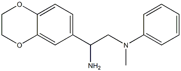 N-[2-amino-2-(2,3-dihydro-1,4-benzodioxin-6-yl)ethyl]-N-methyl-N-phenylamine Struktur