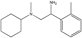 N-[2-amino-2-(2-methylphenyl)ethyl]-N-cyclohexyl-N-methylamine Struktur