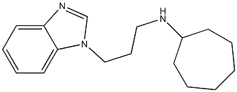 N-[3-(1H-1,3-benzodiazol-1-yl)propyl]cycloheptanamine Struktur