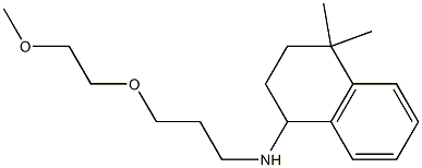 N-[3-(2-methoxyethoxy)propyl]-4,4-dimethyl-1,2,3,4-tetrahydronaphthalen-1-amine Struktur