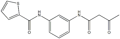 N-[3-(3-oxobutanamido)phenyl]thiophene-2-carboxamide Struktur