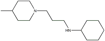 N-[3-(4-methylpiperidin-1-yl)propyl]cyclohexanamine Struktur