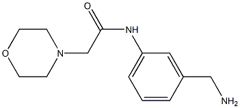 N-[3-(aminomethyl)phenyl]-2-morpholin-4-ylacetamide Struktur