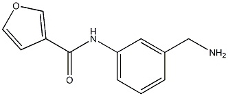 N-[3-(aminomethyl)phenyl]-3-furamide Struktur