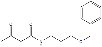 N-[3-(benzyloxy)propyl]-3-oxobutanamide Struktur