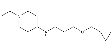 N-[3-(cyclopropylmethoxy)propyl]-1-(propan-2-yl)piperidin-4-amine Struktur