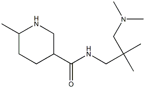 N-[3-(dimethylamino)-2,2-dimethylpropyl]-6-methylpiperidine-3-carboxamide Struktur