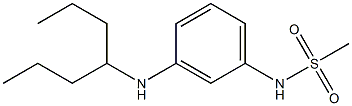 N-[3-(heptan-4-ylamino)phenyl]methanesulfonamide Struktur