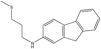 N-[3-(methylsulfanyl)propyl]-9H-fluoren-2-amine Struktur