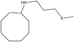 N-[3-(methylsulfanyl)propyl]cyclooctanamine Struktur