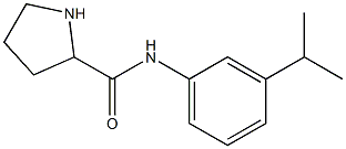 N-[3-(propan-2-yl)phenyl]pyrrolidine-2-carboxamide Struktur