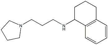 N-[3-(pyrrolidin-1-yl)propyl]-1,2,3,4-tetrahydronaphthalen-1-amine Struktur