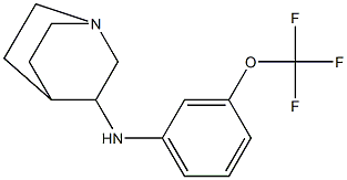 N-[3-(trifluoromethoxy)phenyl]-1-azabicyclo[2.2.2]octan-3-amine Struktur